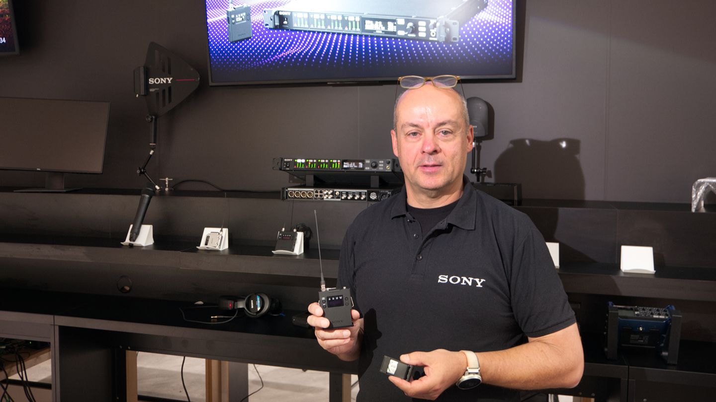 Generation game: Warlich shows off Sony’s new DWT-B40 bodypack transmitter